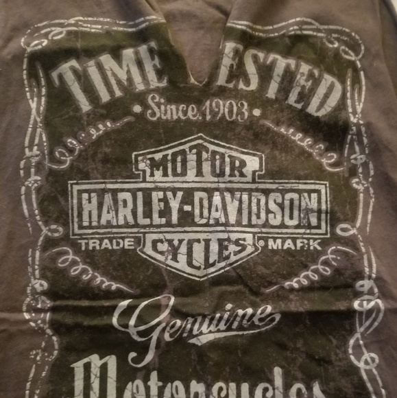 Harley Davidson Shirt Distressed - Picture 4 of 6